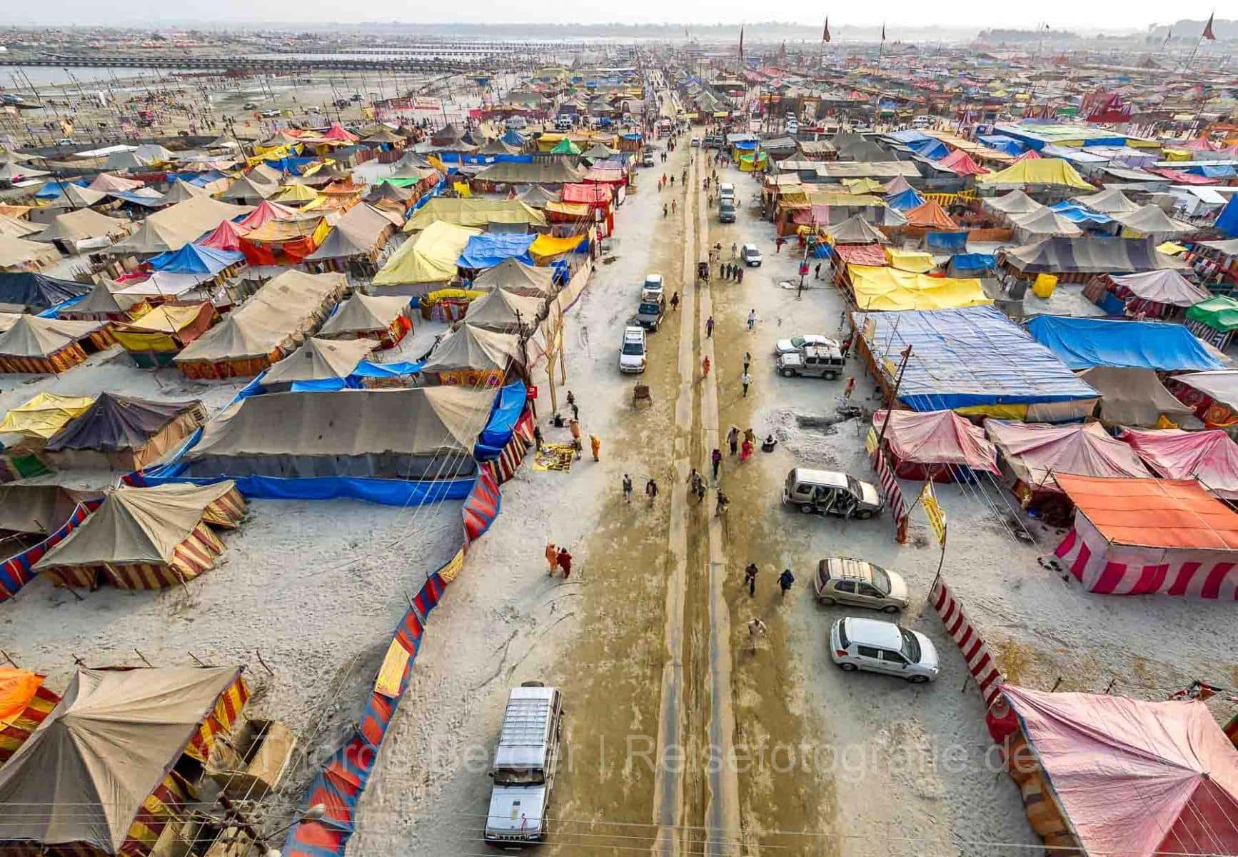 Die Pilgerstadt "Kumbh Nagar" in Allahabad