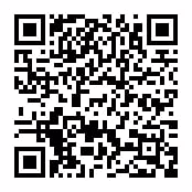 Schwarz-weißer QR-Code auf weißem Hintergrund, der Informationen kodiert.