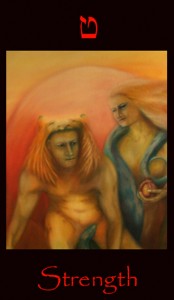 09 strength Leo, Tarot Strength Bicameral Theory, Sun, Leo, tarot card Strength. Is strength accepting the fruit, or refusing the fruit? As an example of a bicameral archetype for this card, Achilles is opportune because of his reactionary fixed automatic responses to phenomena. We should note however that his character expresses wrath and anger but not hate.