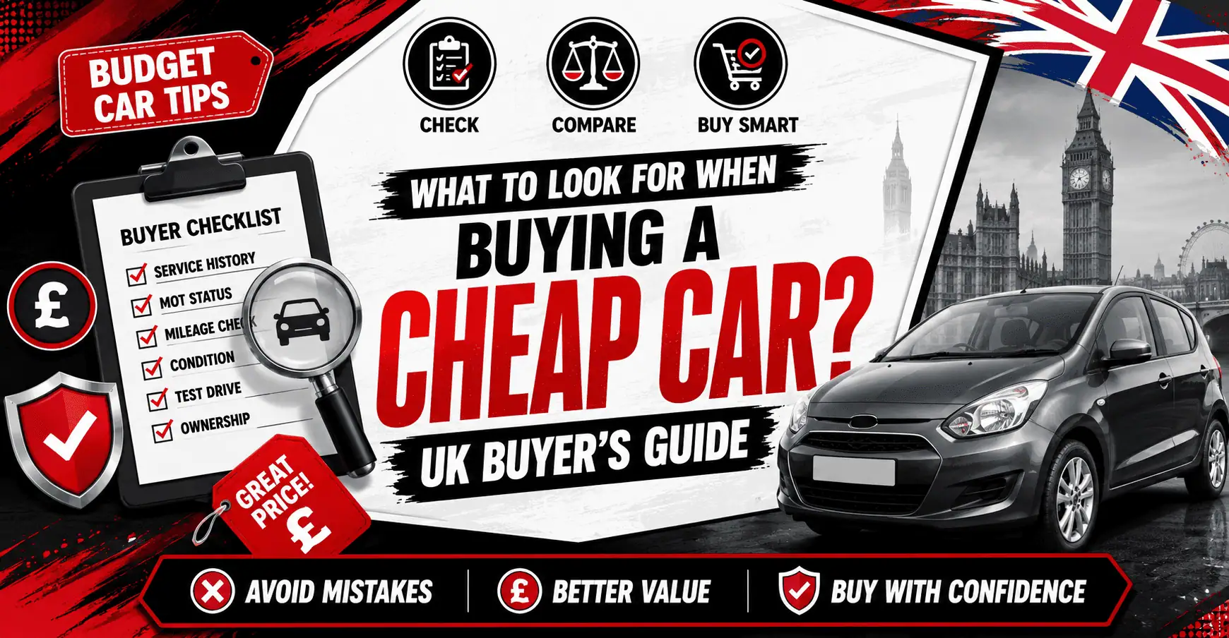 What to Look for When Buying a Cheap Car UK