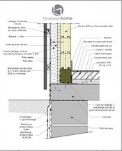 coupe mur bois massif