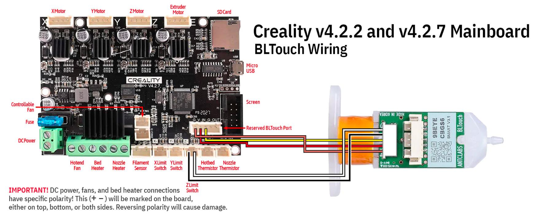 creality-v42x-bltouch-wiring bltouch wiring for creality v4.2.x series mainboards