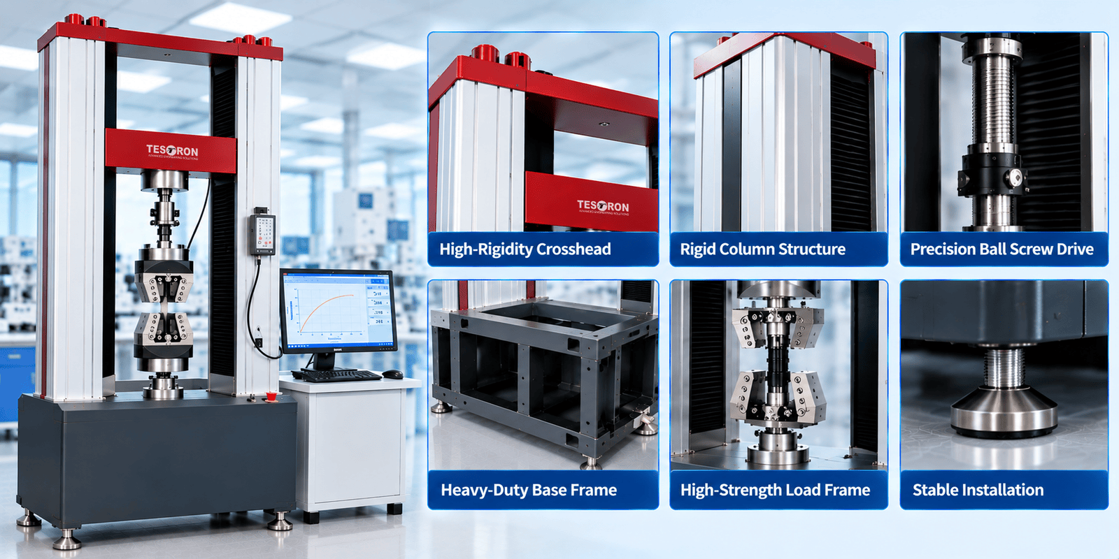 Testron UTM machine for material testing