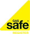 Yellow gas safe logo.