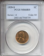 1939-S PCGS MS66 RD