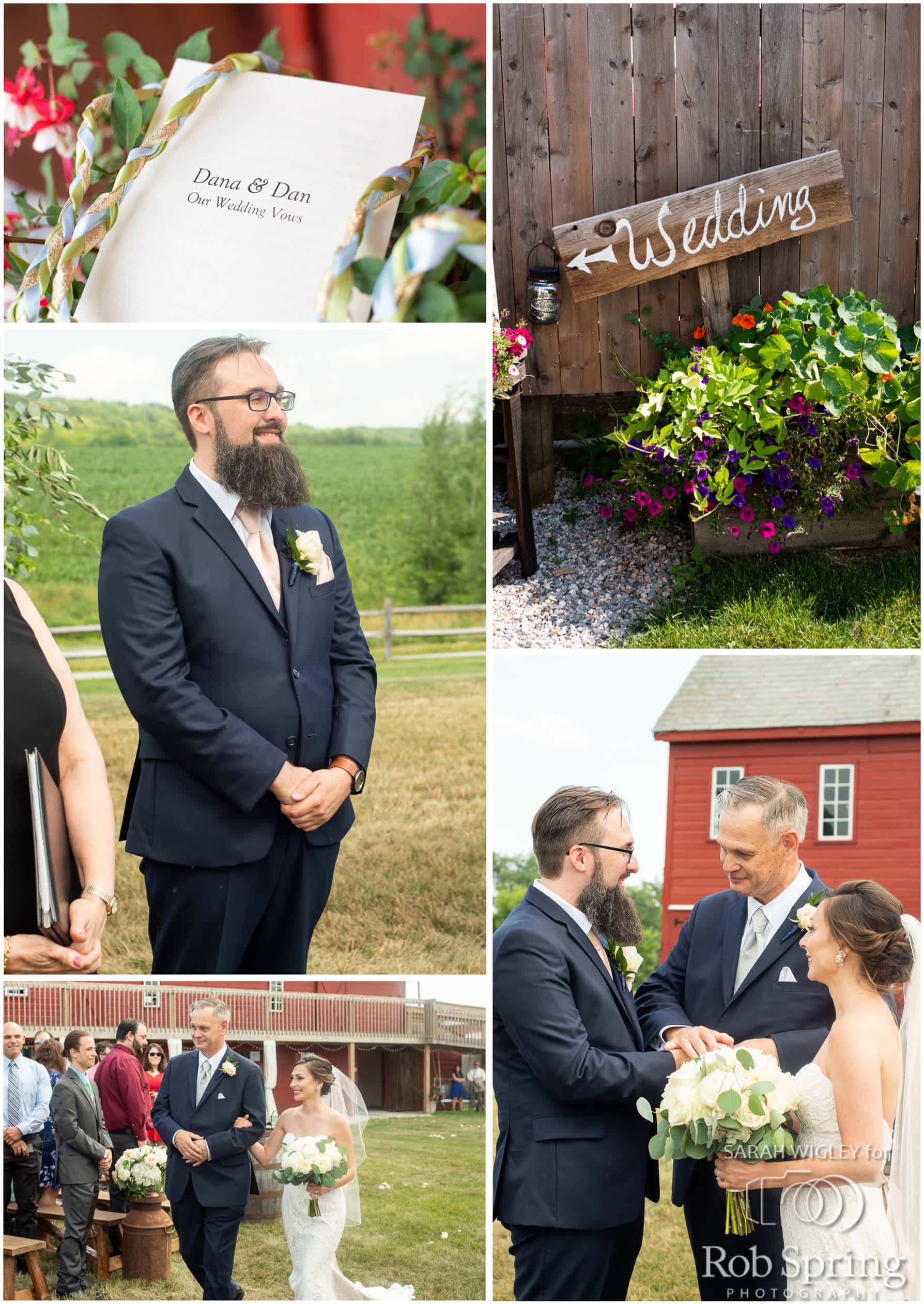 Wedding Barn at Lakota's Farm Wedding with Dana & Dan Rob Spring