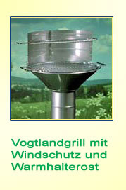 Steiniger Windschutz und Warmhalterost für CLASSIC und RUNDO