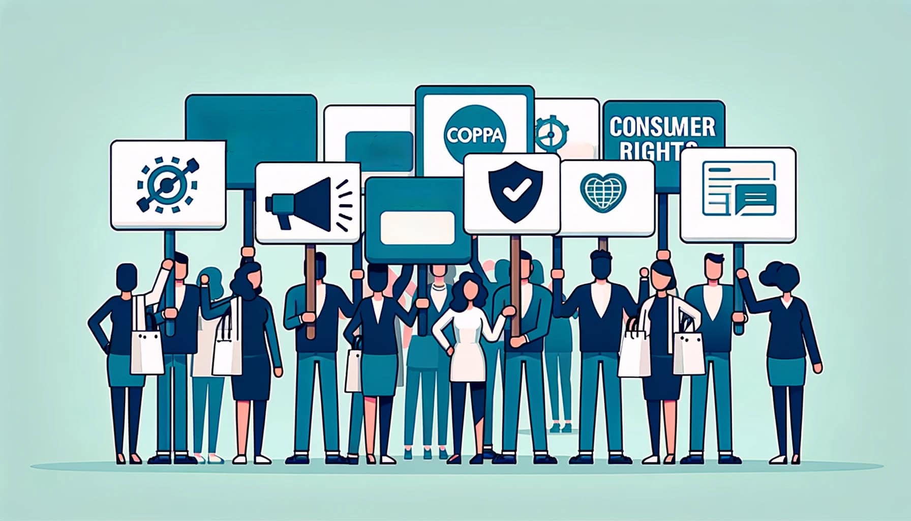 group of people holding up signs for advocacy