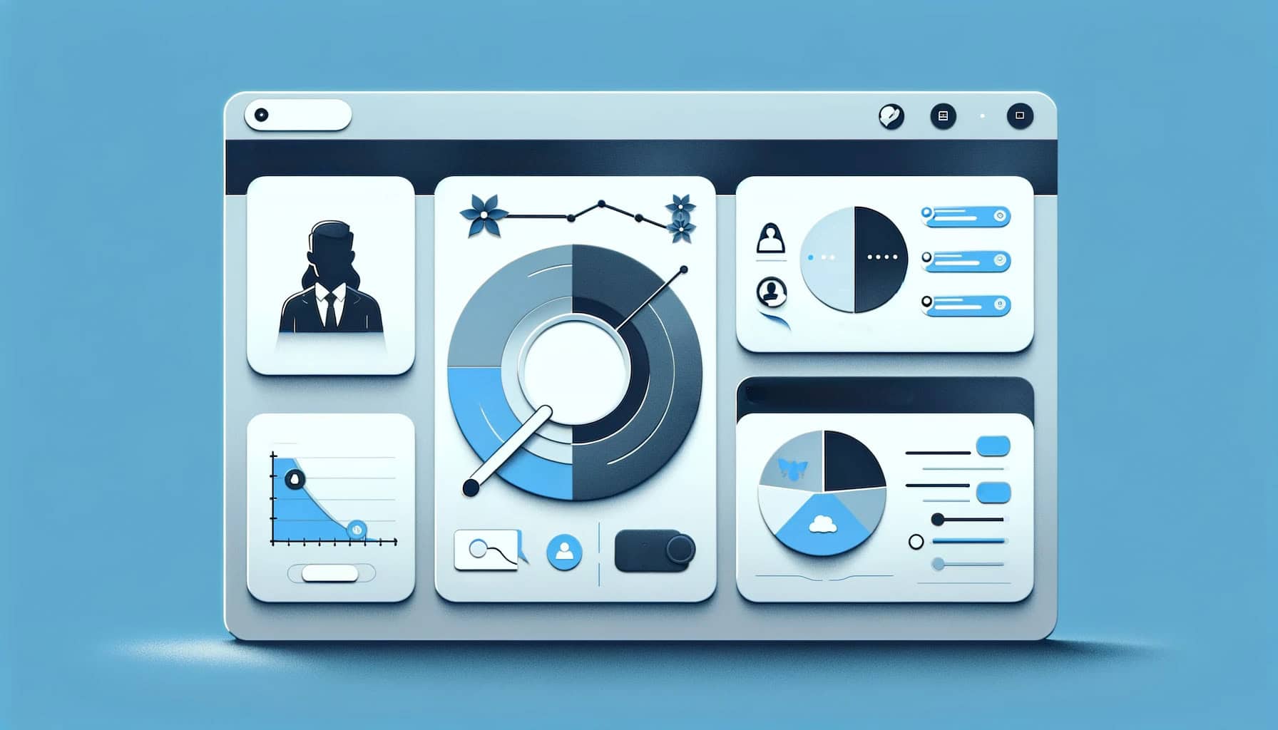 Customer Relationship Manager generic template design
