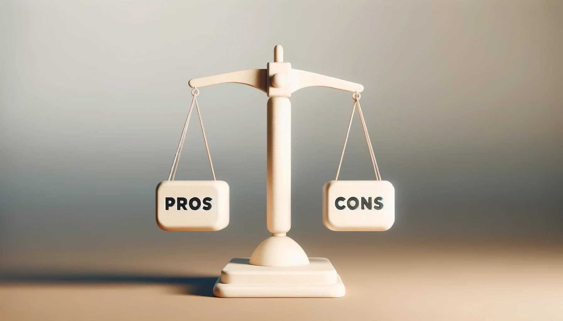 small scale weighing pros and cons