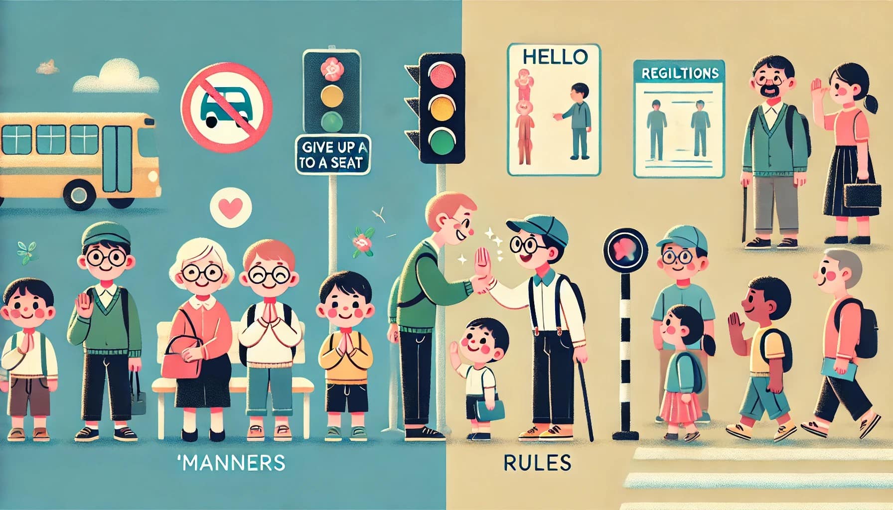 マナーとルールの違いを具体例で解説!社会人・親子で学べる基本知識