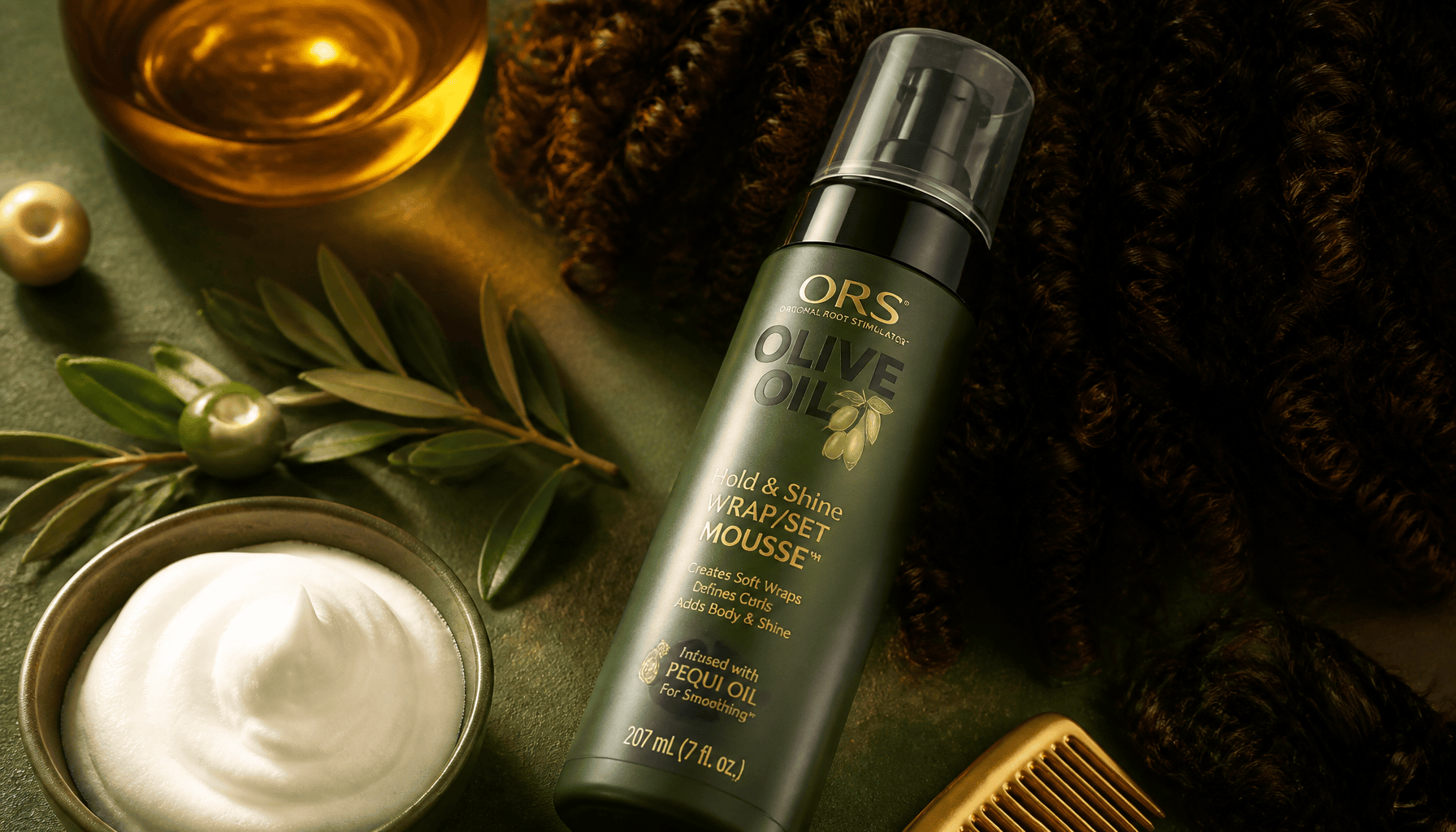 Mousse Olive Oil ORS Wrap Set : ce qu&rsquo;elle fait vraiment à vos cheveux bouclés