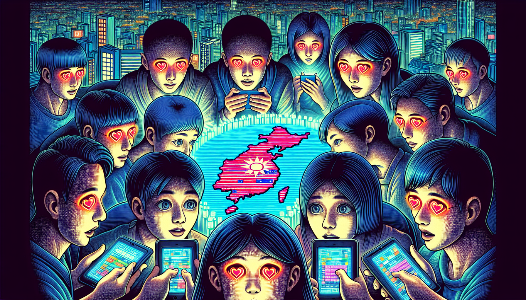 Illustration of Taiwanese players accessing offshore online casinos