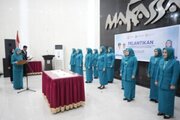 Melinda Aksa Lantik 13 Ketua TP PKK Kecamatan dan Kukuhkan Bunda PAUD Kecamatan