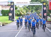 Danlanud Sultan Hasanuddin Olahraga Bersama Ribuan Prajuritnya