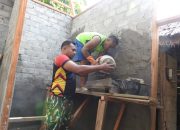 Pembangunan RTLH TMMD Ke-123 Kodim 1510/Sula Masuk Tahap Plester Dinding