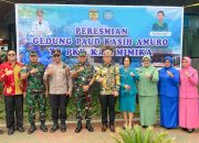 Dandim 1710/Mimika Hadiri Peresmian Gedung PAUD Kasih Amuro