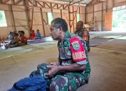 Tingkatkan Iman dan Taqwa serta Bina Hubungan Baik Bersama Warga Binaan, Babinsa Koramil Tembagapura Ikuti Ibadah Gereja