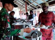 Satgas TMMD Kembali Buka Dapur Lapangan Untuk Warga