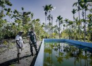 Satgas TMMD Kodim 1710/Mimika Berikan Bantuan Kolam dan Bibit Lele