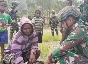 Peduli Perekonomian Masyarakat, Satgas Yonif 715/Mtl Borong Hasil Bumi Mama Papua