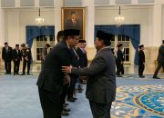 Presiden Prabowo Lantik Sejumlah Menteri Baru di Istana