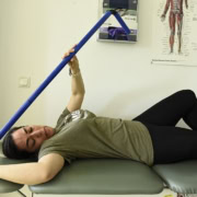 Physical therapy rehabilitation session