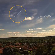 Meteoro registrado em Nova Redenção, BA - Créditos: IBSOL Telecom / Clima ao Vivo
