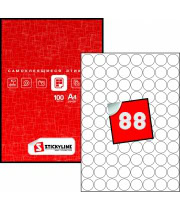 Круглые самоклеящиеся этикетки на листах А4