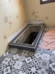 Aménagement baignoire avant