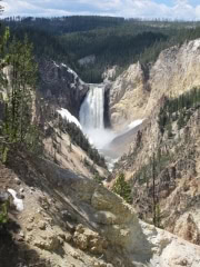 yellowstone waterfall
