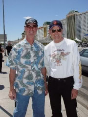 Tow wild and crazy boys out on the town