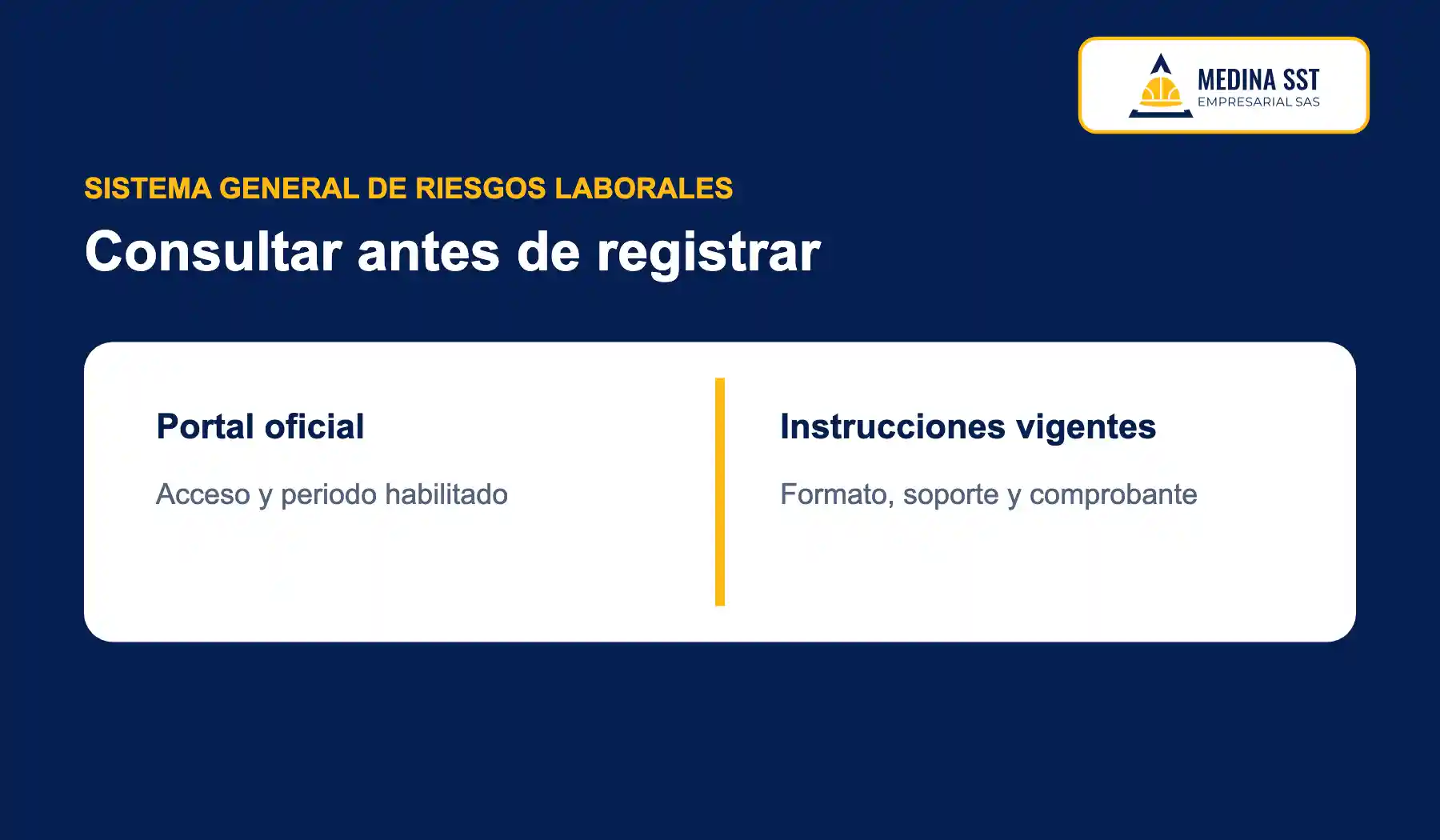 Revisión del acceso y las instrucciones del SGRL