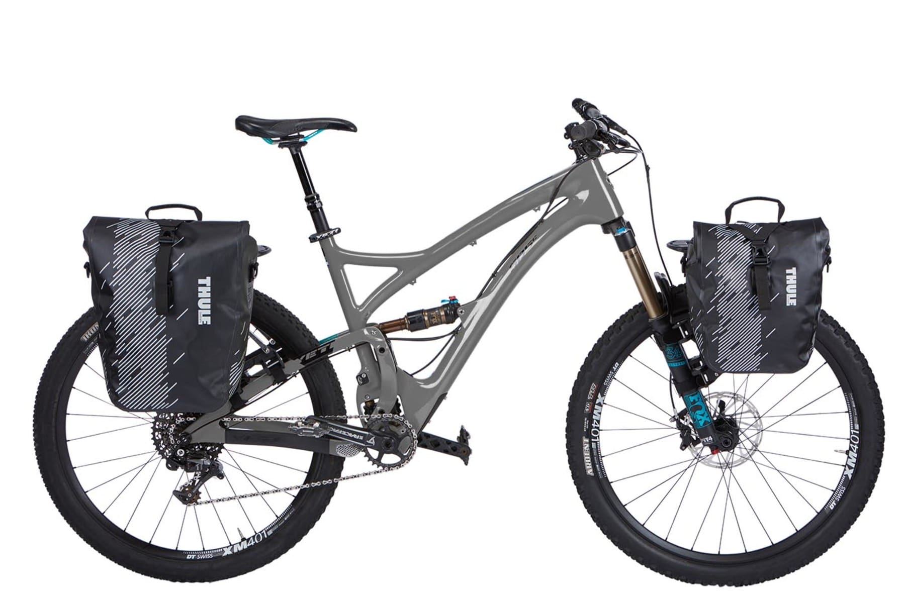 Thule tour rack porte bagage universel VTT bikepacking léger voyage vélo