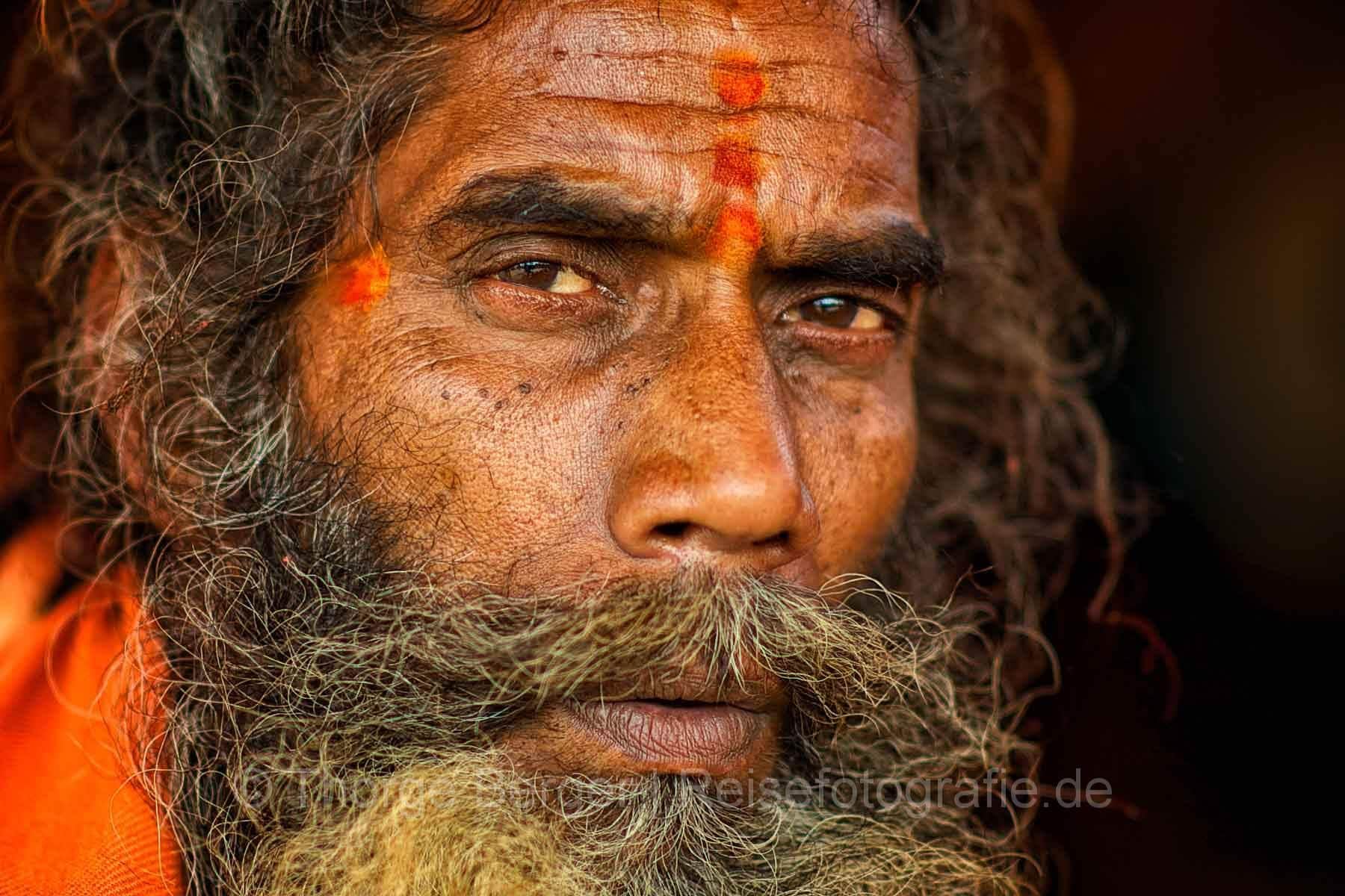 Sadhu mit Tilak - Kumbh Mela 2013 in Allahabad