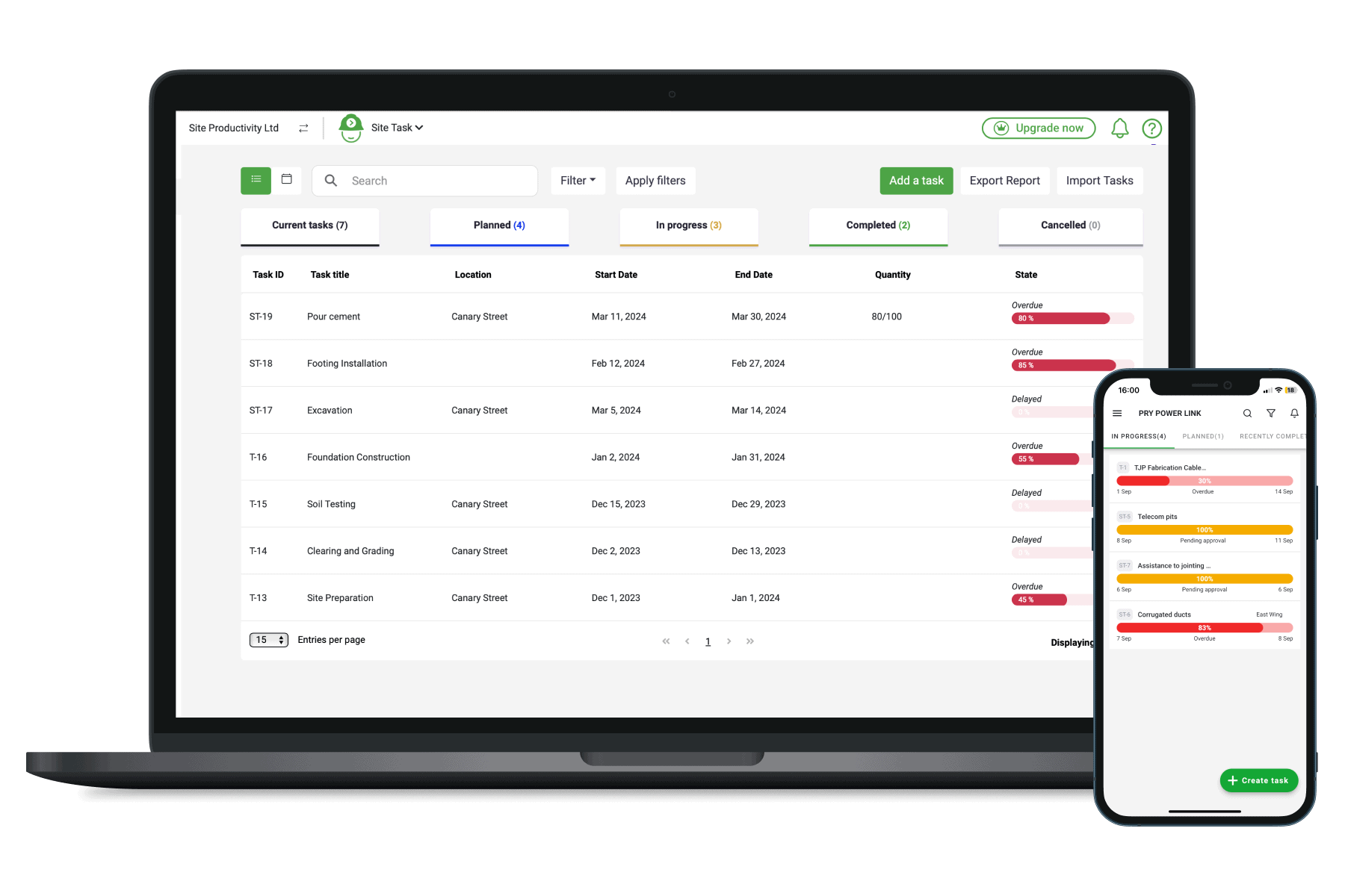 Schedule tasks and assign them