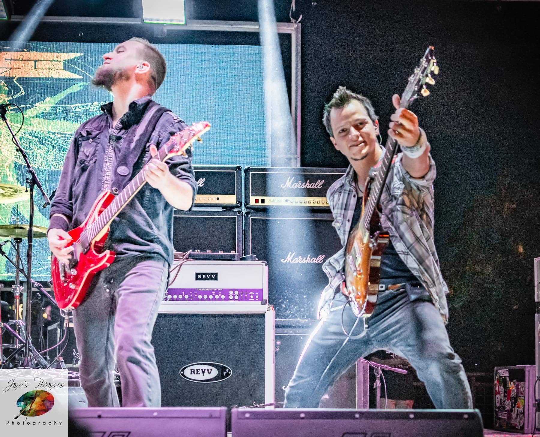 Guitarists James Brennaman and Jiggy Judy at Gas Monkey, 2018