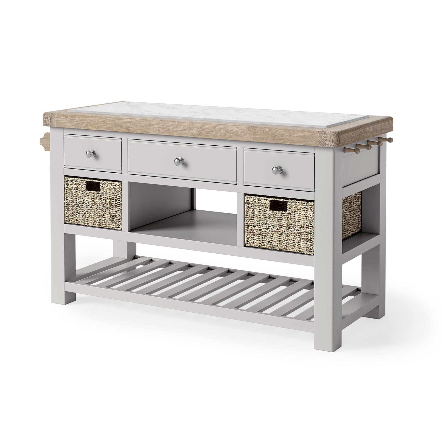 G9231 Salcombe LargeKitchenIsland Silver(view2)