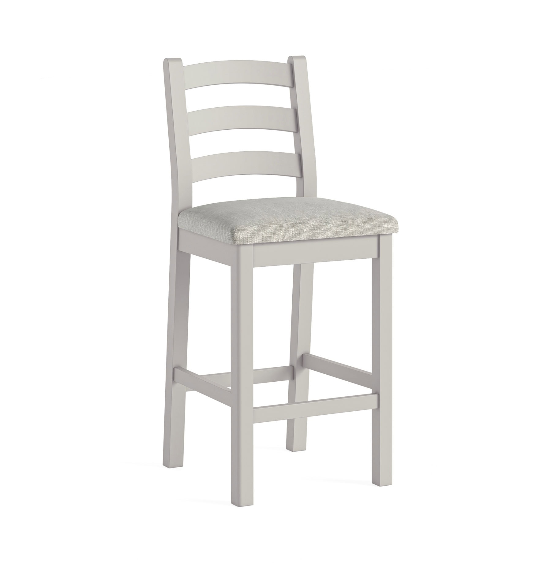 G8304+G8131 SALCOMBE GREY BAR STOOL W BEIGE CUSHION