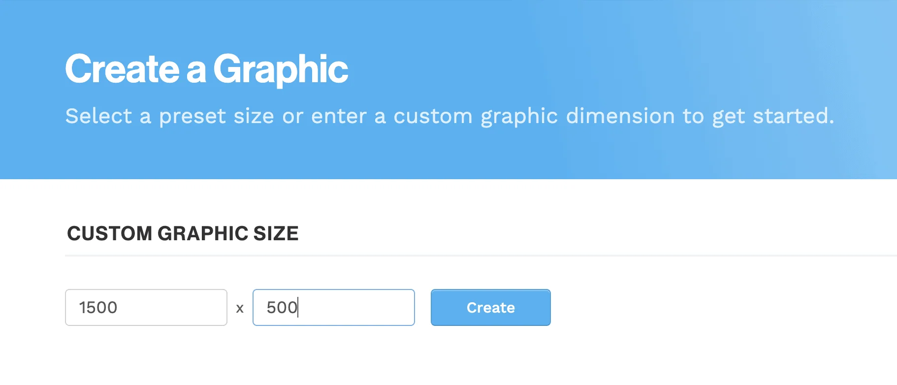 Custom Bluesky banner size in Snappa