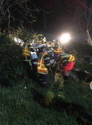 Vic en Bigorre, il plie sa voiture dans un accident et s'en sort avec un simple bleu