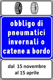 Obbligo gomme invernali 2026 provincia torino città metropolitana