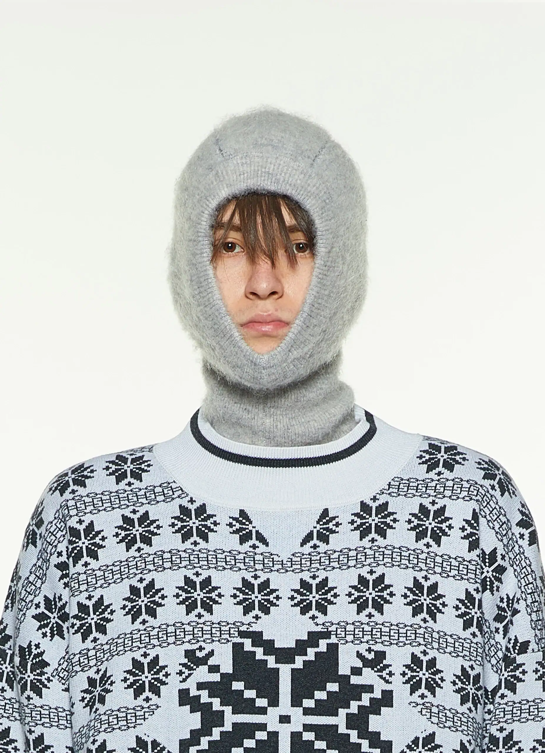 DOUBLE FACE MOHAIR BALACLAVA - BLACK｜SHOOPウェア