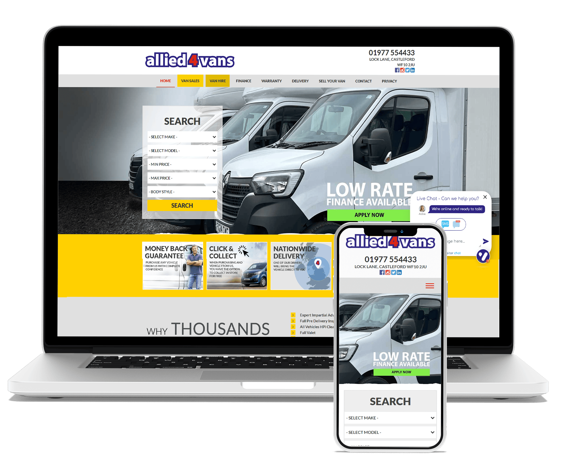 Van Dealer Websites - Engine Room Franchise Package