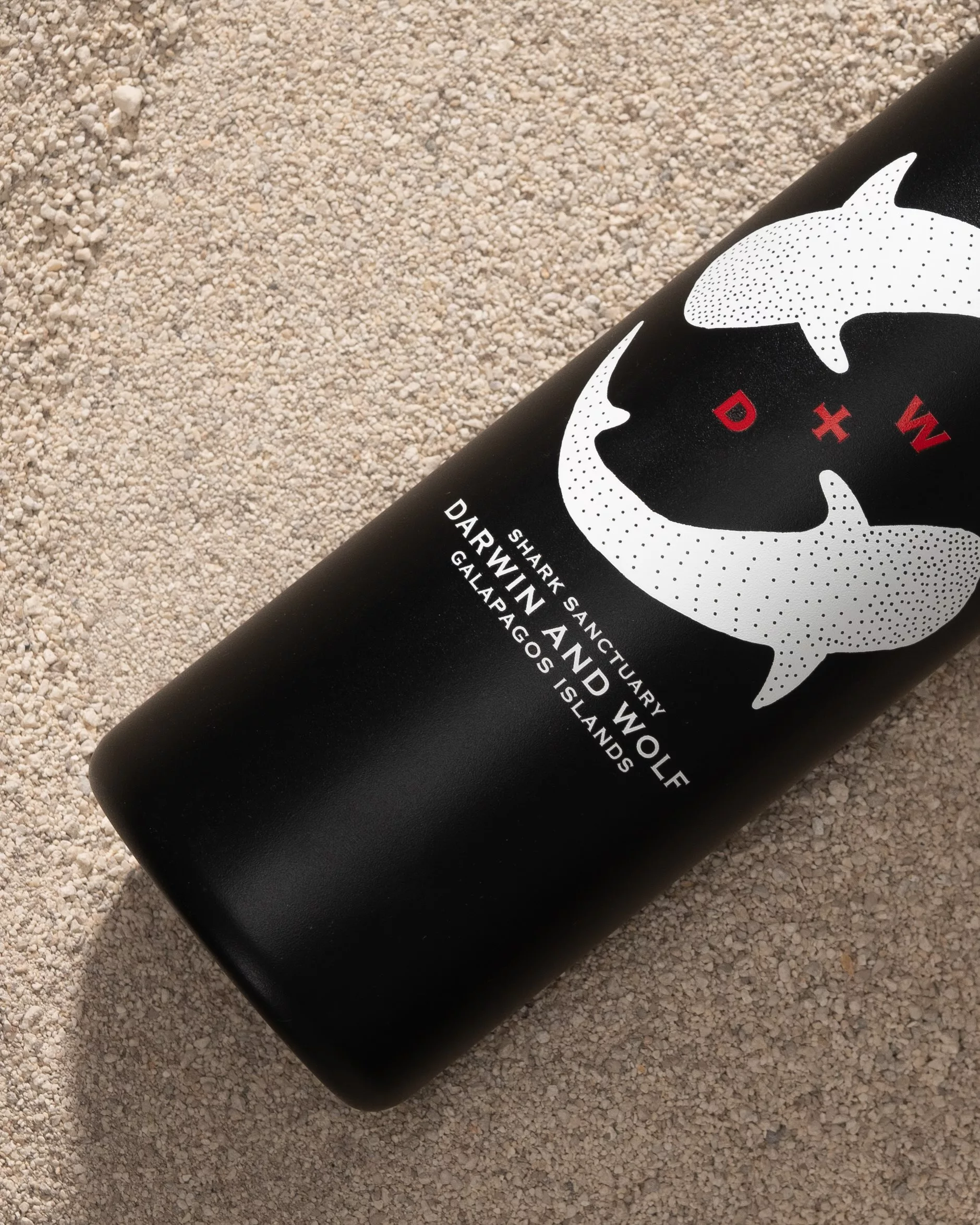 BOTELLA DE AGUA YING YANG NEGRA