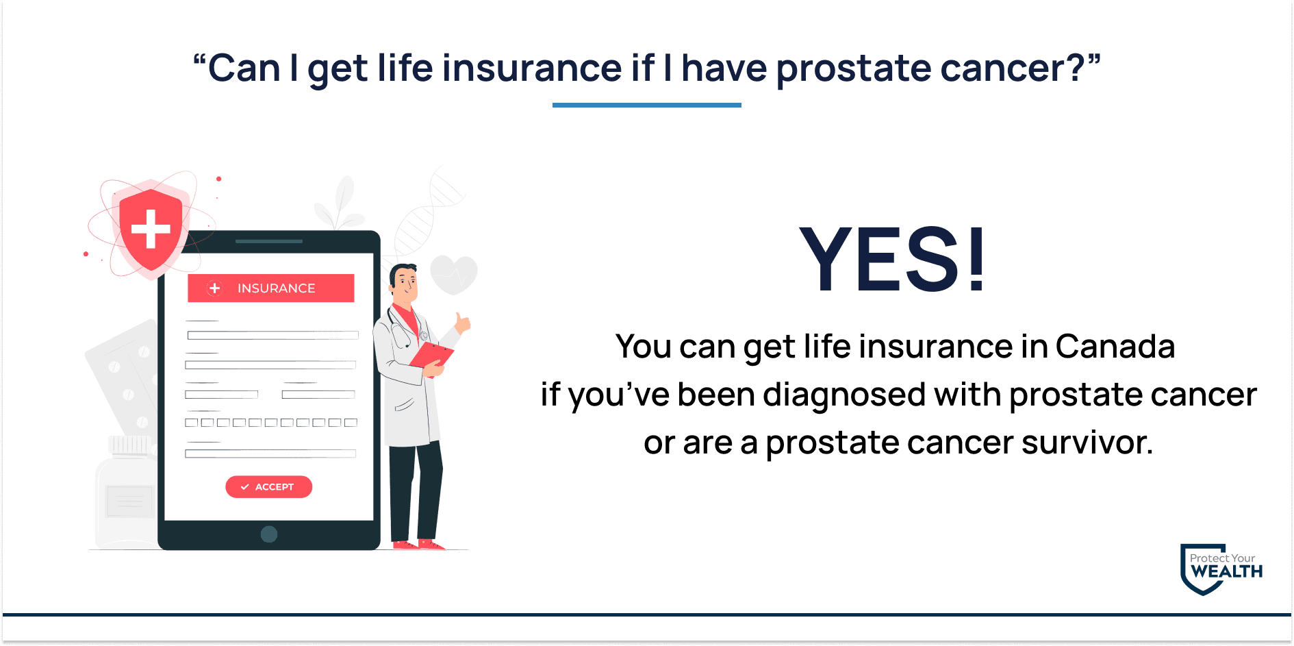 you can get life insurance if you have prostate cancer