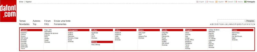 sites para baixar fontes grátis