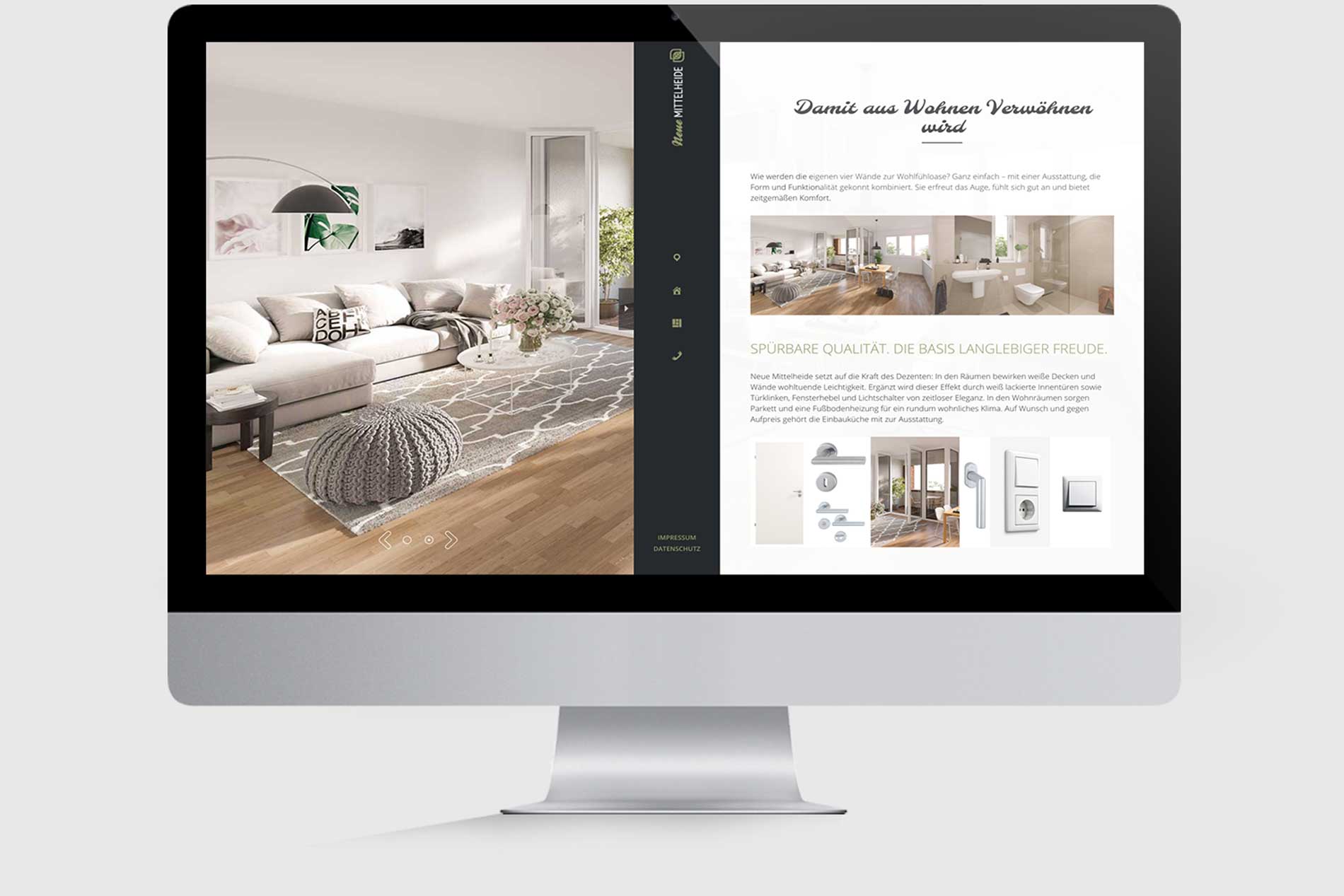 Vertrieb Webseite Neubau Neue Mittelheide