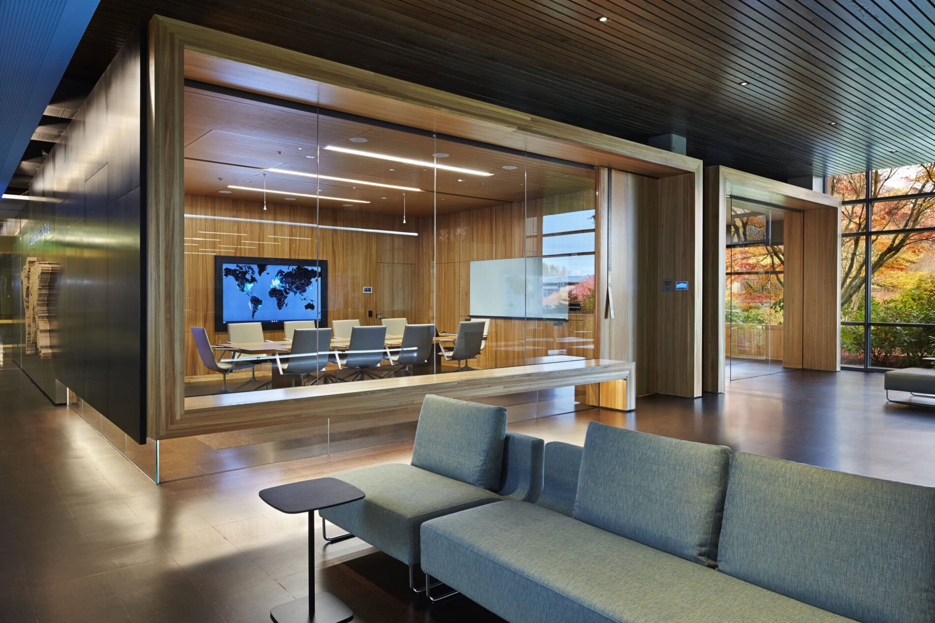 Microsoft Cybercrime Center. Redmond, Washington.
Image license: Olson Kundig Architects, Microsoft, Schuchart, Northwest Woodworks.
© Copyright 2013 Benjamin Benschneider All Rights Reserved. Usage may be arranged by contacting Benjamin Benschneider Photography. Email: bbenschneider@comcast.net or phone: 206-789-5973.