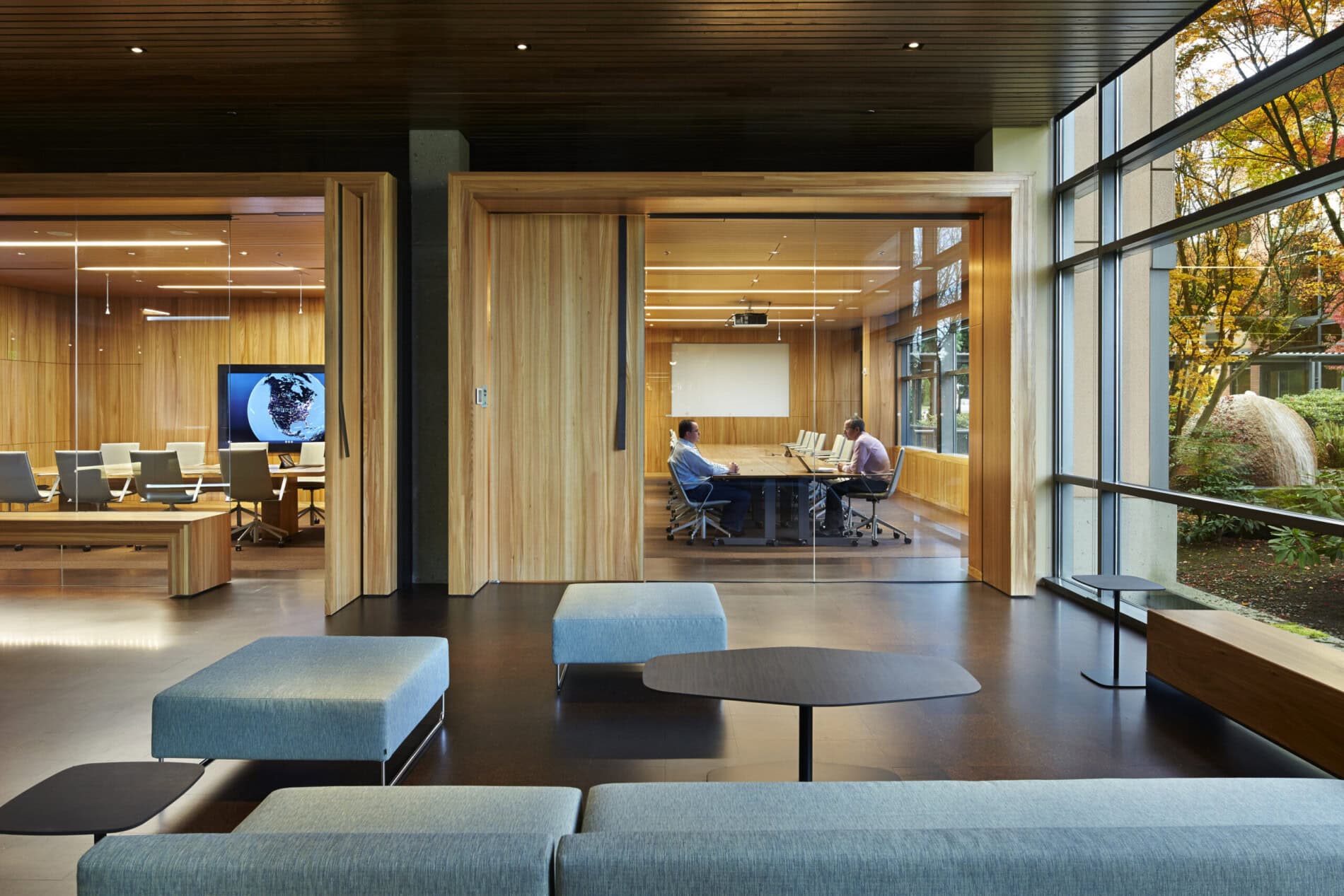 Microsoft Cybercrime Center. Redmond, Washington.
Image license: Olson Kundig Architects, Microsoft, Schuchart, Northwest Woodworks.
© Copyright 2013 Benjamin Benschneider All Rights Reserved. Usage may be arranged by contacting Benjamin Benschneider Photography. Email: bbenschneider@comcast.net or phone: 206-789-5973.